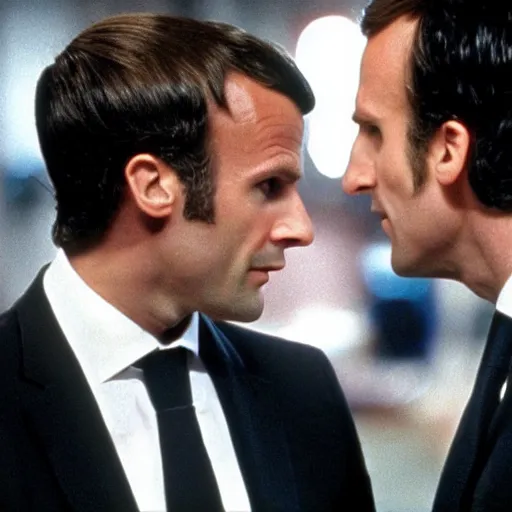 Image similar to forest hair of Emmanuel Macron in American Psycho (1999)