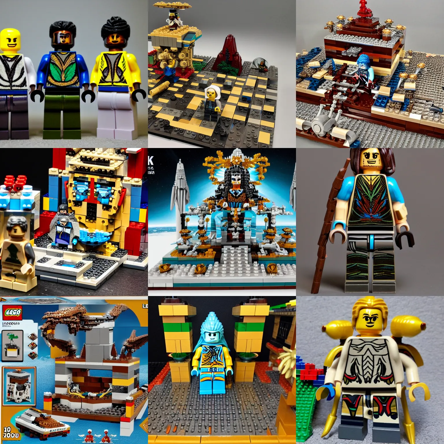 Prompt: annunaki lego set photo