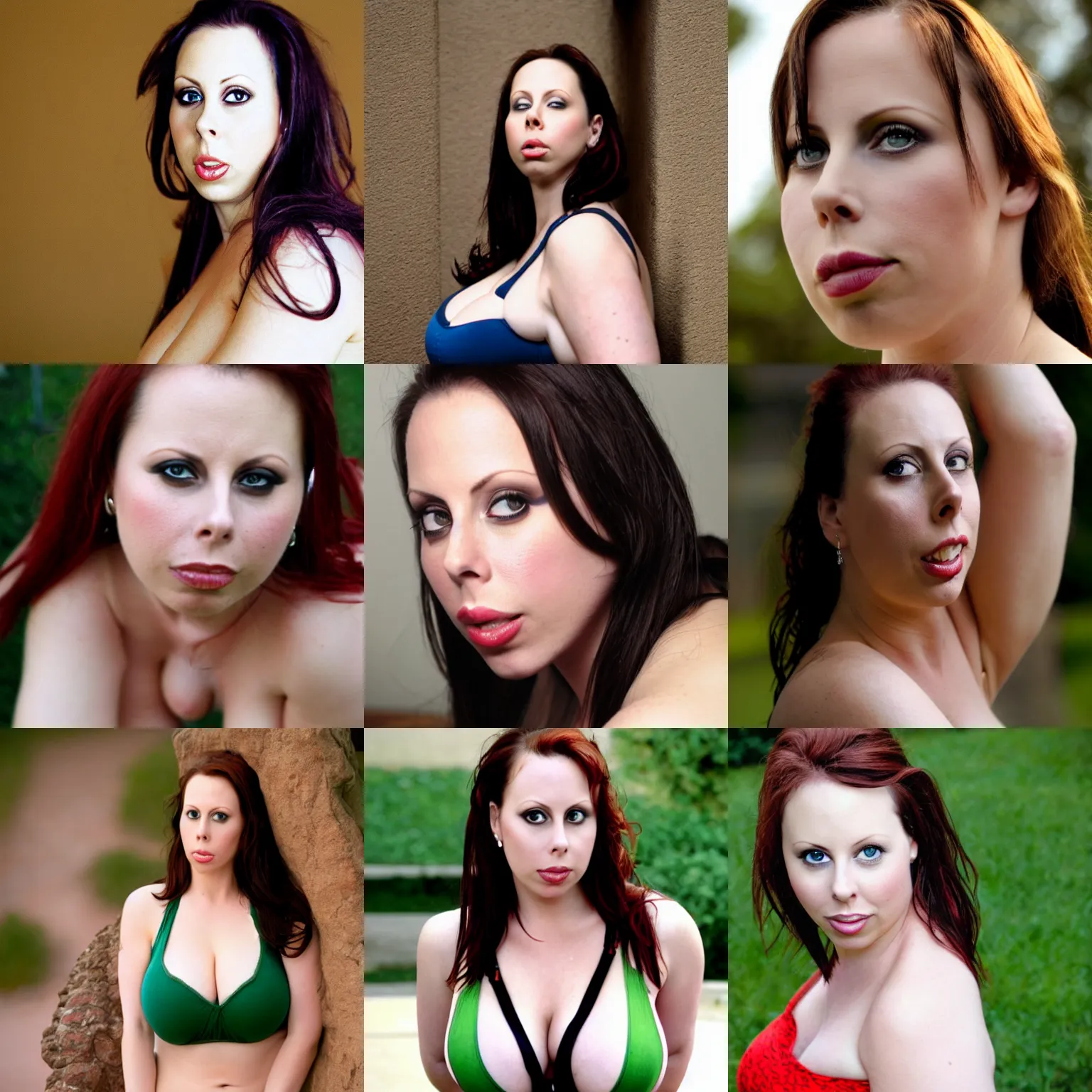 Image similar to Gianna Michaels, beautiful portrait, shallow depth of field, candid, tasteful