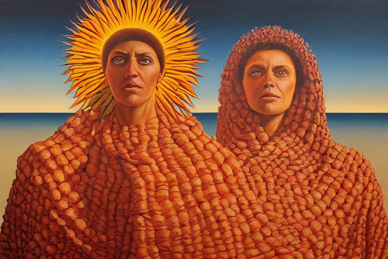 Prompt: the spanish queen of the sun, by jeffrey smith, oil on canvas