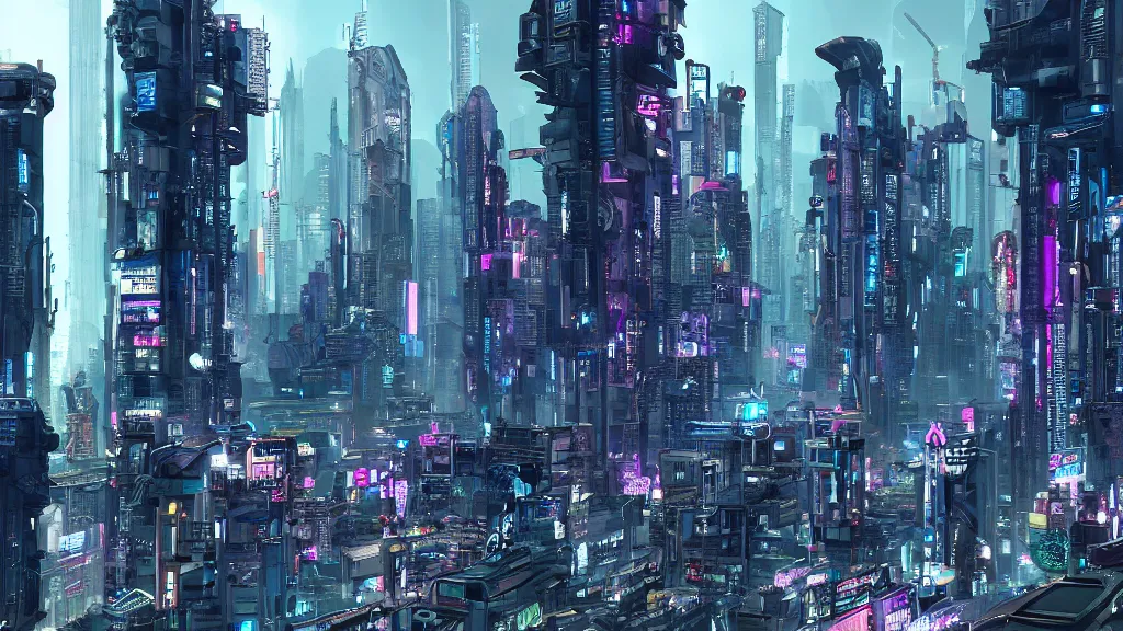 Image similar to cyberpunk city