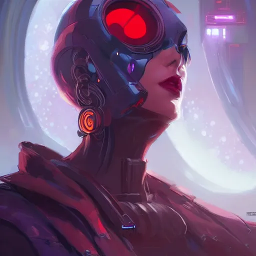 Prompt: a portrait of a beautiful cybernetic scarlett witch, cyberpunk concept art by pete mohrbacher and wlop and artgerm and josan gonzales, digital art, highly detailed, intricate, sci-fi, sharp focus, Trending on Artstation HQ, deviantart, unreal engine 5, 4K UHD image