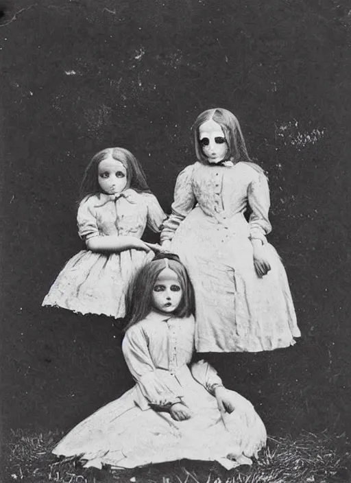 Image similar to creepy Kids Photo Victorian Children , Vintage Horror , Weird , Vintage Photo Art , memento mori