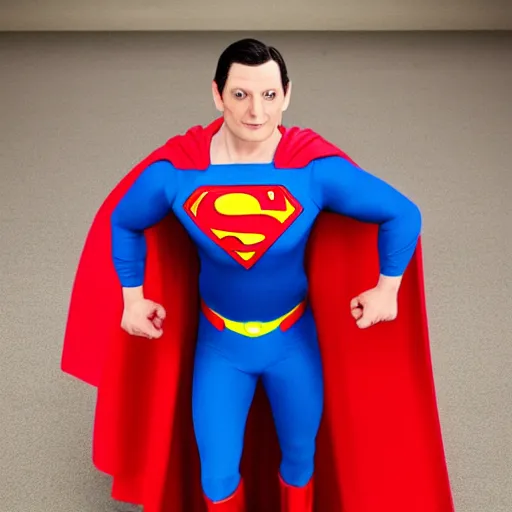 Prompt: tim robinson as superman