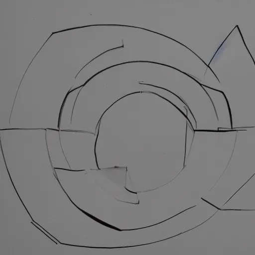 Image similar to three-dimensional lacanian diagram, by jacques lacan, realistic sketch