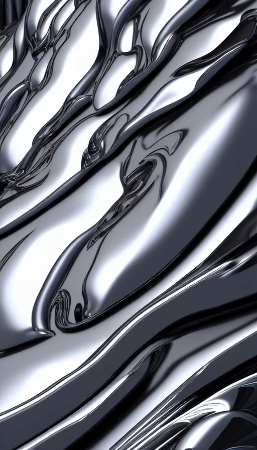 Image similar to hyperfuturism abstract 3 d object, liquid metal, anthropomorphic, chrome, fur, octane render, high detail, centred