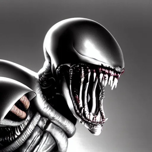 Image similar to xenomorph designed by jim henson.