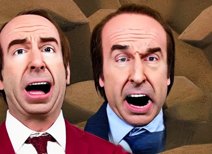 Image similar to youtube reaction video saul goodman reacting to naruto