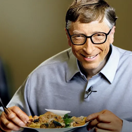 Image similar to bill gates eating lunch