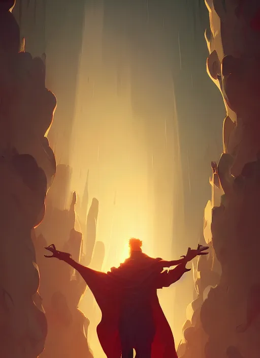Prompt: Dante Alighieri walking through Limbo, in the Style of Artgerm and Charlie Bowater and Atey Ghailan and Mike Mignola, vibrant colors and hard shadows and strong rim light, Comic Cover Art, plain background, trending on artstation