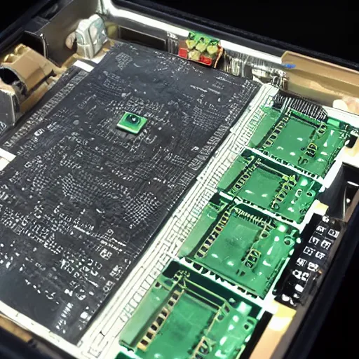 Image similar to gps navigation inside a pcb with installed components