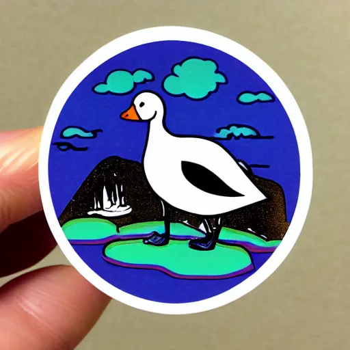 Image similar to kawaii goose sticker