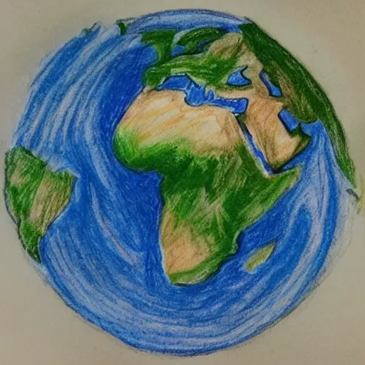 Image similar to the earth in drawing