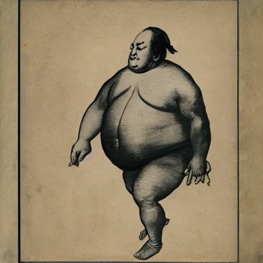 Image similar to benjamin franklin sumo wrestler