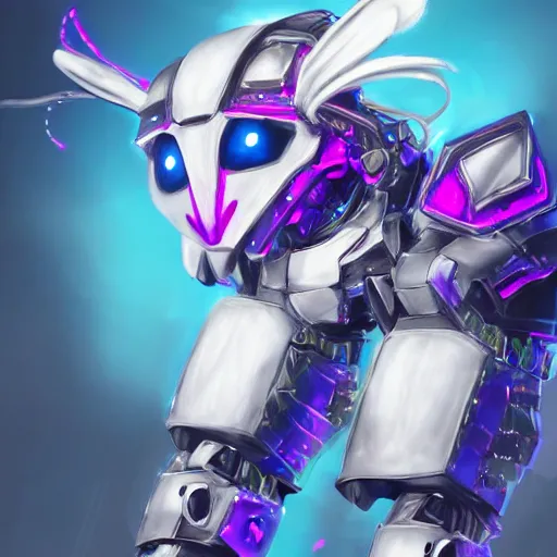 Image similar to highly detailed exquisite lgbt transgender gay trans fanart, a cute gay robot dragon, glowing eyes and robot dragon head, off-white plated armor, bright Fuchsia skin, royal elegant pose, epic cinematic shot, realistic, professional digital art, high end digital art, sci fi, DeviantArt, artstation, Furaffinity, 8k HD render, epic lighting, depth of field