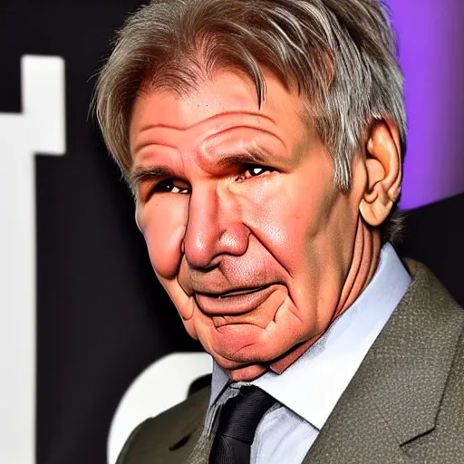 Image similar to high speed photos of harrison ford sneezing