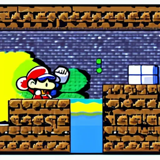 Image similar to paper mario on the n 6 4