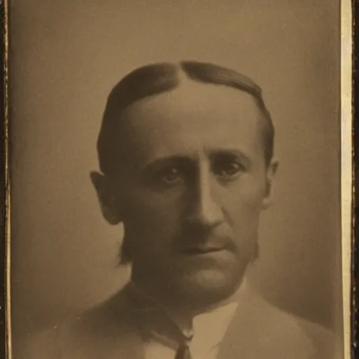 Image similar to Tintype photograph of a work of art by Marcel Duchamp displayed in an ethnographic museum, archive material, anthropology, 1920s studio lighting.