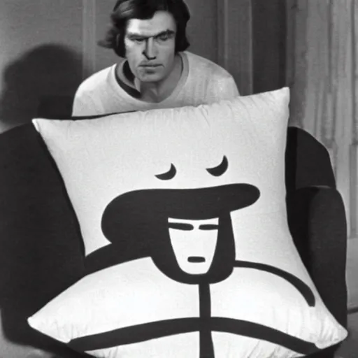 Image similar to pillow - man from the 1 9 3 2 black and white movie