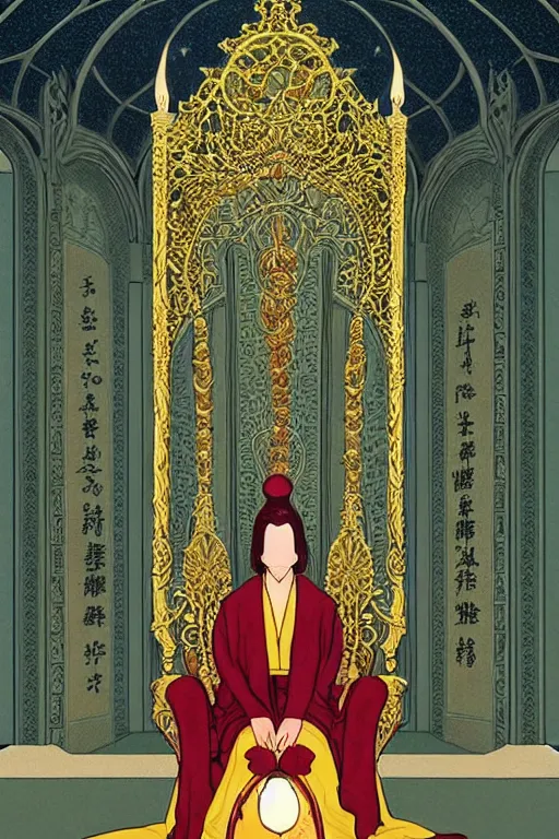 Prompt: intense wiccan cover art bakground glass in the throne room intricate elegant highly detailed artstation art illustration art by wes anderson and hasui kawase and scott listfield