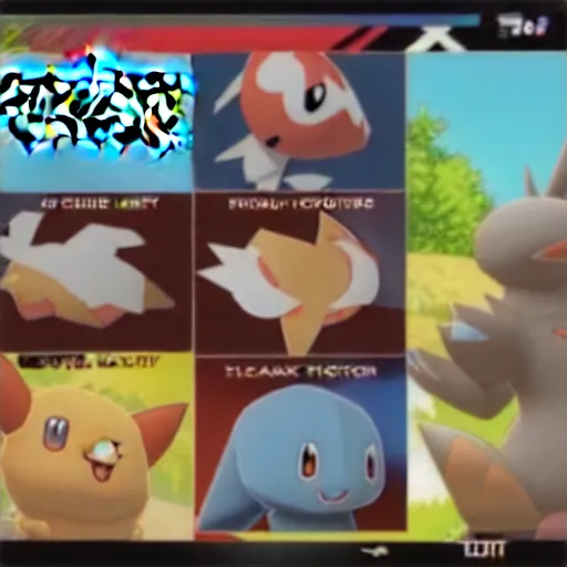 Image similar to leaked screenshot of fake pokemon