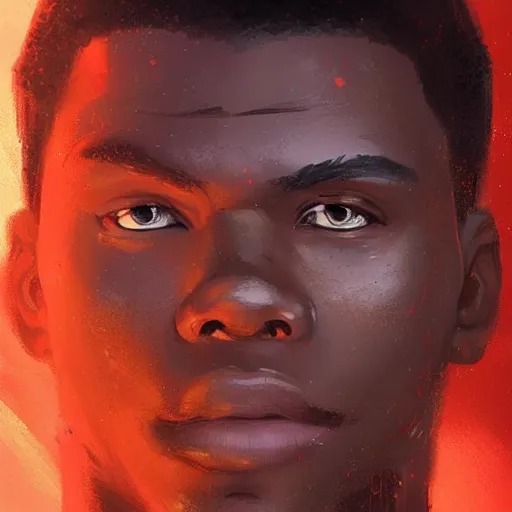 Image similar to portrait of a man by greg rutkowski, he looks like john boyega, star wars expanded universe, he is about 2 5 years old, wearing the tactical gear of the galactic alliance, digital painting, artstation, concept art, smooth, sharp foccus ilustration, artstation hq