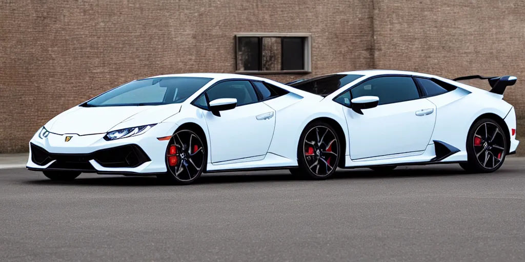 Image similar to honda civic in the shape of lamborghini huracan