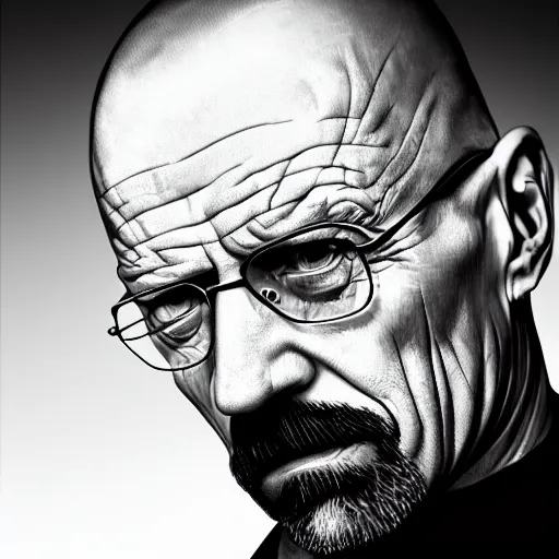 Image similar to portrait of Walter White as Satan in the style of Lee Jeffries, award-winning, detailed, 82 mm sigma art, close up