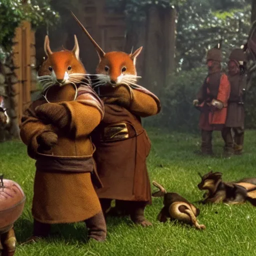 Prompt: Redwall: The Motion Picture Film Still