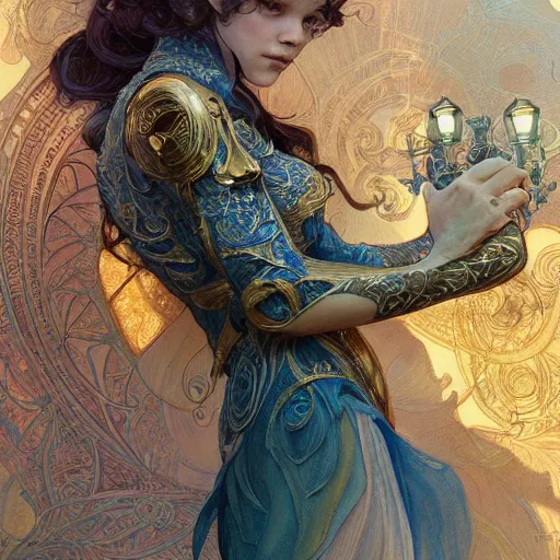 Image similar to tom holland, highly detailed, very intricate, art nouveau, gold filigree, romantic storybook fantasy, soft cinematic lighting, award winning, disney concept art watercolor illustration by mandy jurgens and alphonse mucha and alena aenami, pastel color palette, featured on artstation