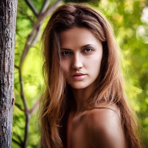 Image similar to beautiful woman, portrait, natural look, extremely detailed, outdoor lighting, by mark mann,