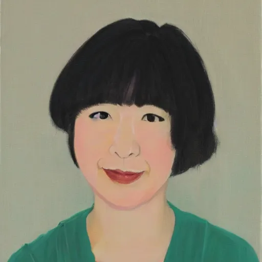Prompt: a portrait painting of yoshiko haraguchi - n 1