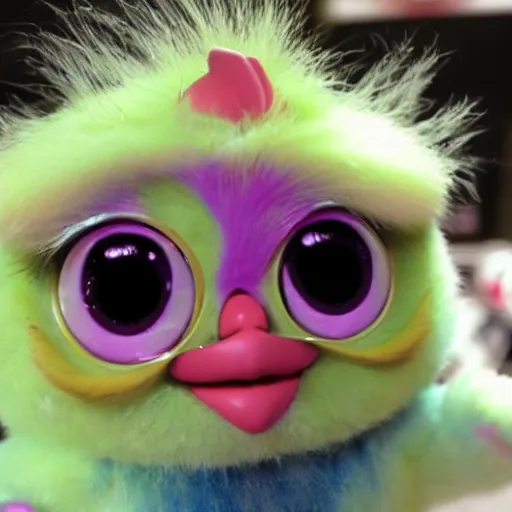 Image similar to really messed up furby