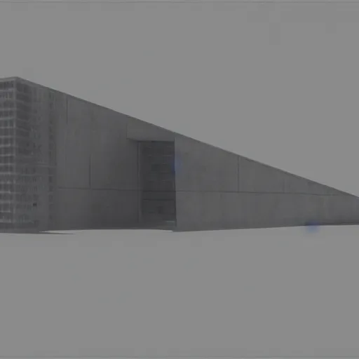 Prompt: brutalist superstructure by tadao ando artstation dramatic light god rays