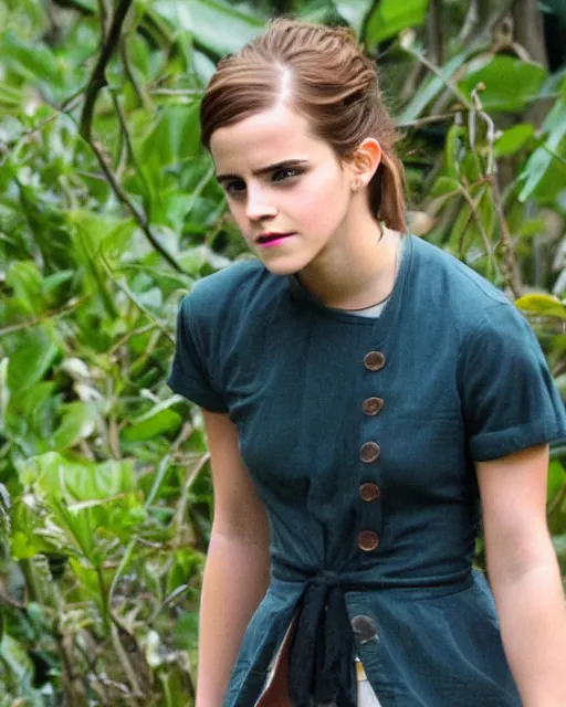 Image similar to Emma Watson in The Jungle of Lightning