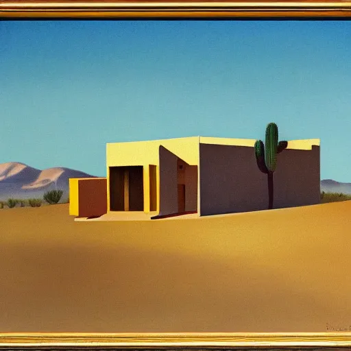 Prompt: motel in a desert rural landscape, a woman, painted by François Roca and Edward Hopper, airbrush, highly detailed