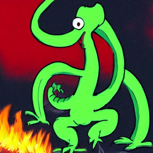 Prompt: Trogdor the Burninator high quality