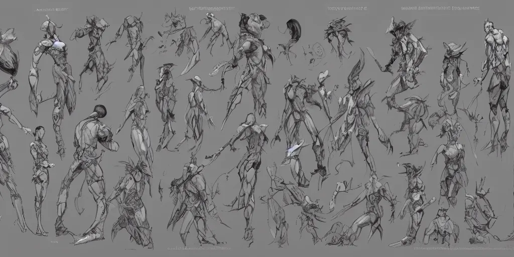 Image similar to character rear view detail designs, Milo Manara, Greg Rutkowski, character sheet, Darek Zabrocki, Karlkka, Jayison Devadas, Phuoc Quan, trending on Artstation, 8K, ultra wide angle, pincushion lens effect