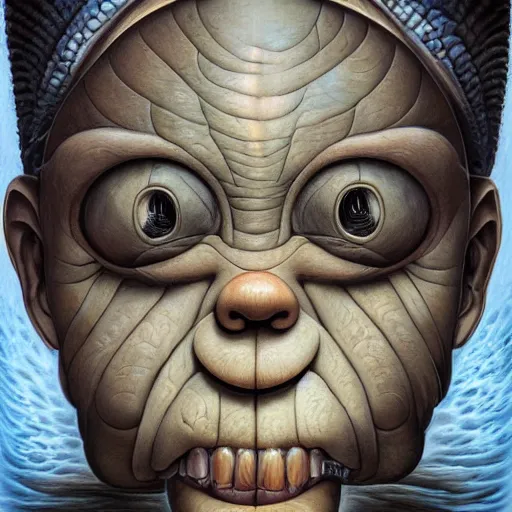 Prompt: leper messiah. by naoto hattori, hyperrealistic photorealism acrylic on canvas