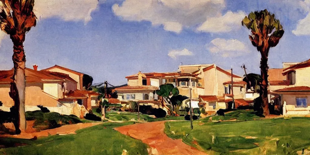 Image similar to us suburbs, sorolla 1950