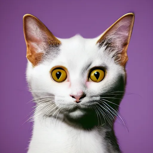 Image similar to portrait of a cute cat, art by elke vogelsang, 8 k ultra realistic, trending on artstation, 4 k, hyperrealistic, focused, extreme details, unreal engine 5, cinematic, masterpiece