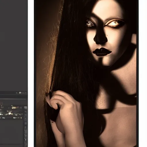 Prompt: pale goth beauty, cinematic lighting, various refining methods, ultra definition, award winning photo