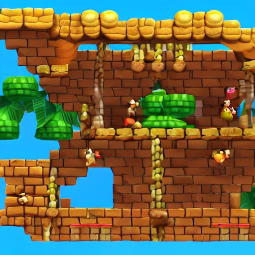 Image similar to donkey kong n 6 4 crystal cave