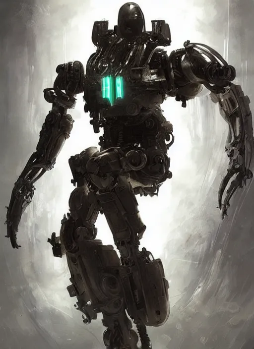 Image similar to cyborg, borg, android, strogg, droid from an anime movie, concept art by ruan jia