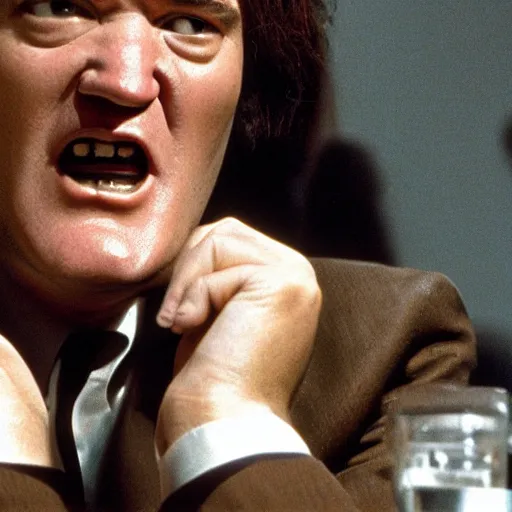 Prompt: feet on quentin tarantino face