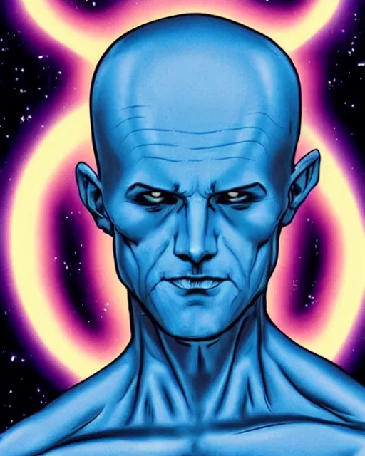 Prompt: Dr Manhattan with head of a cat