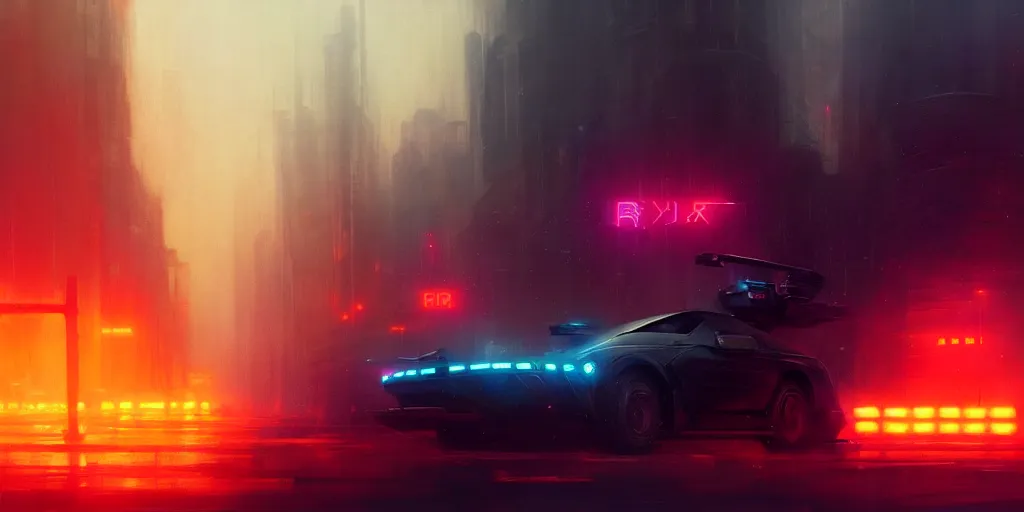 Image similar to blade runner 2 0 4 9, extremely detailed digital painting, in the style of fenghua zhong and ruan jia and jeremy lipking and peter mohrbacher, mystical colors, rim light, beautiful lighting, 8 k, stunning scene, raytracing, octane, trending on artstation