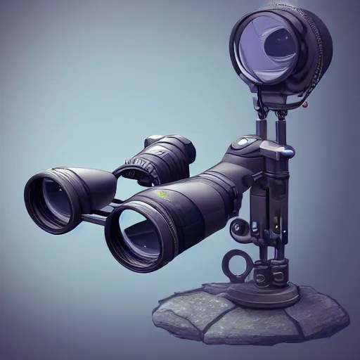 Prompt: modular game item, futuristic binoculars, very realistic , artstation, concept art , game art, high quality, 4k , 8k