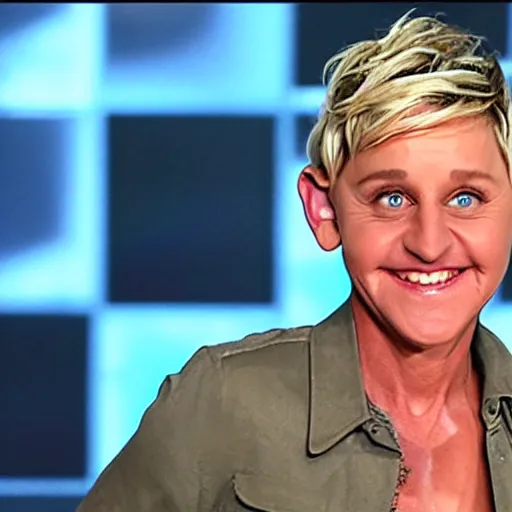 Image similar to ellen degeneres as a monster