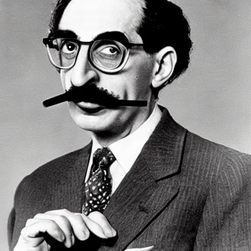 Image similar to Groucho Marx as head coach of the Pittsburgh Steelers
